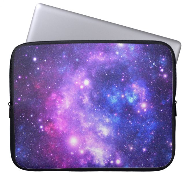 Galaxy cosmos pattern scrapbooking laptop sleeve (Front)