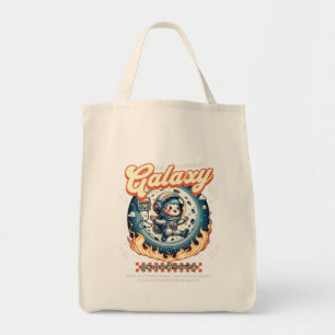 Galaxy Cute Space Illustration Cosmic Cartoon Art Tote Bag