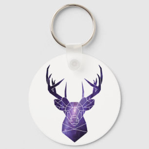 Galaxy deer key ring
