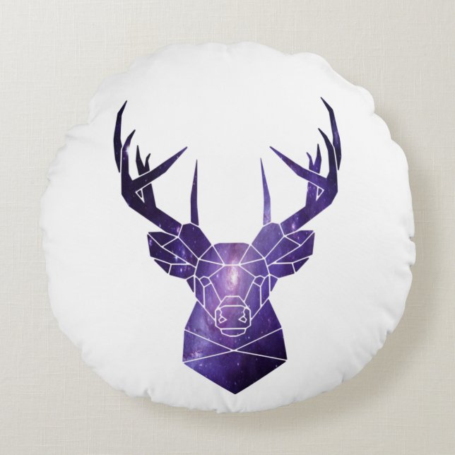 Galaxy deer        round cushion (Front)