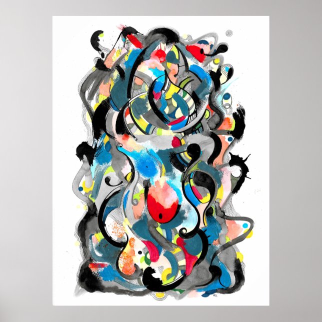 Galaxy dream painting poster (Front)