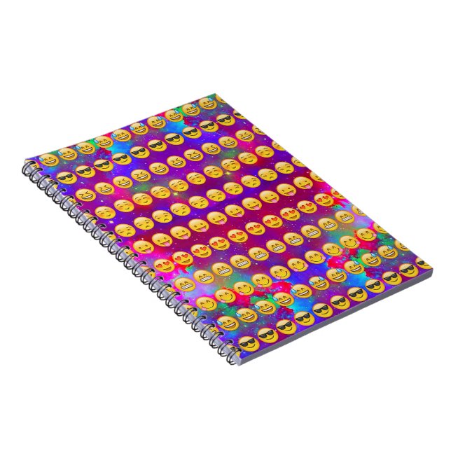 Galaxy Emojis Spiral Notebook (Right Side)