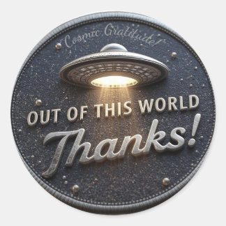 Galaxy Explorers – Out of This World Thank You Sti Classic Round Sticker