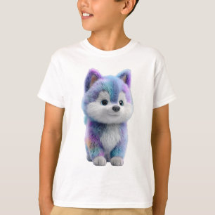 Galaxy Fur Cute Husky Puppy Kids T-Shirt