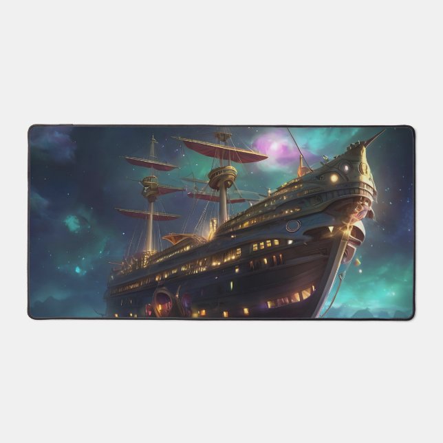 Galaxy Galleon  Desk Mat (Front)