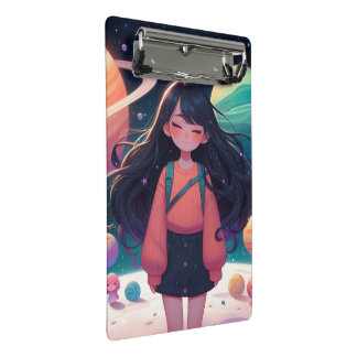 Galaxy girl mini clipboard