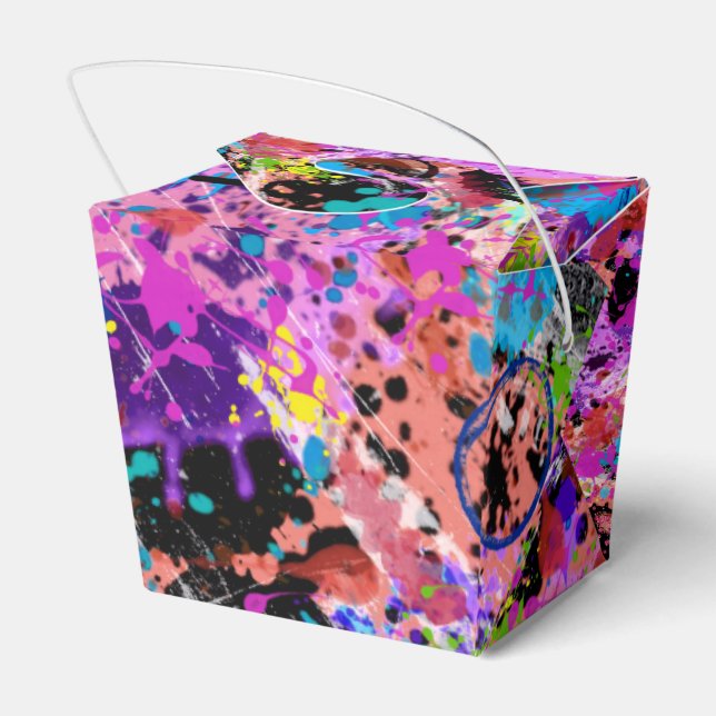 Galaxy Graffiti Favour Box (Back Side)