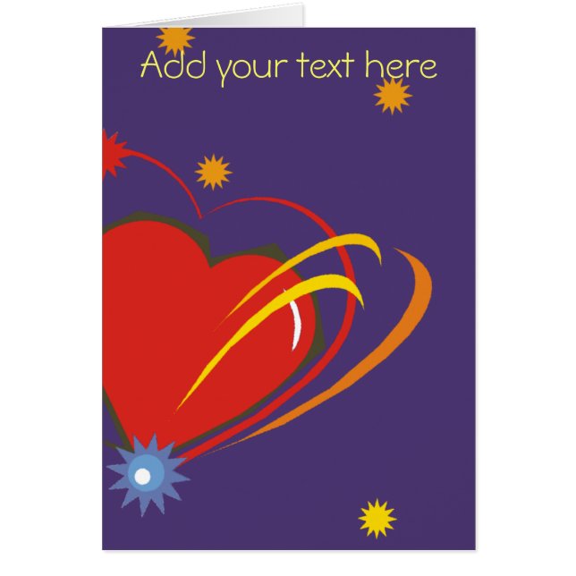 Galaxy Heart Love Cards (Front)