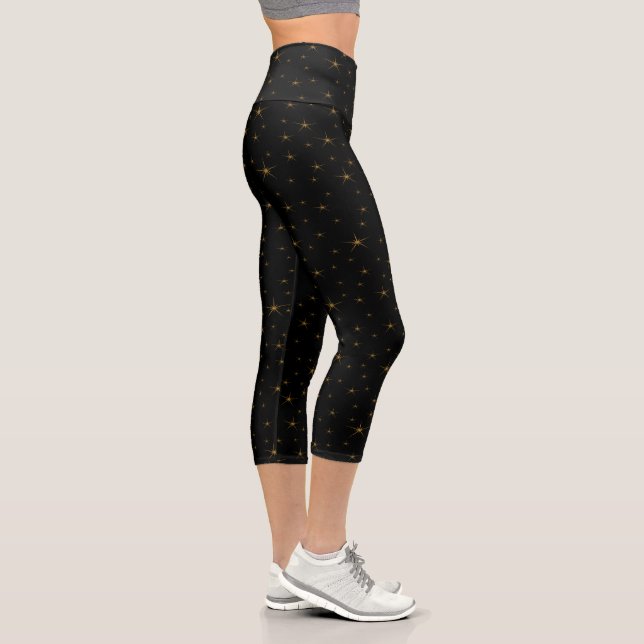 Galaxy High Waisted Capri Leggings (Right)