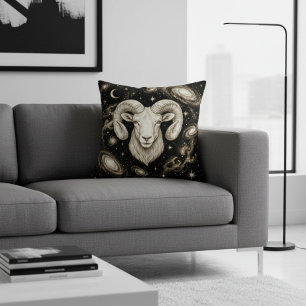 Galaxy Home Decor Aries Zodiac Celestial Cushion