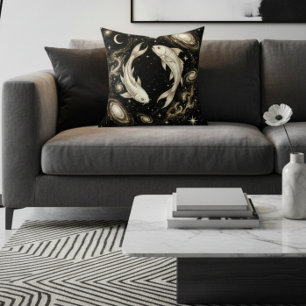 Galaxy Home Decor Pisces Zodiac Celestial Cushion