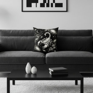 Galaxy Home Decor Scorpio Zodiac Celestial Cushion