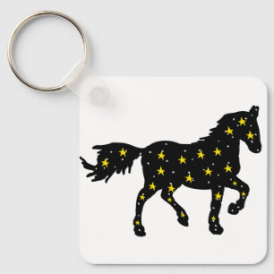 Galaxy Horse Keychain – Celestial Zodiac 