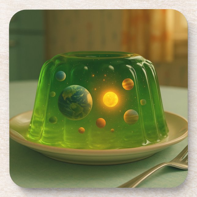Galaxy in MCM Jell-O Mould Coaster (Front)
