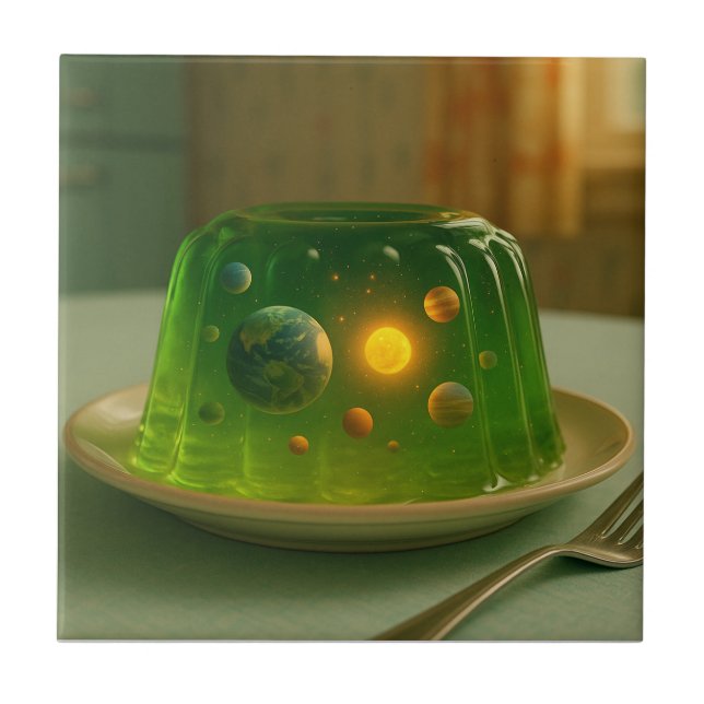 Galaxy in MCM Jell-O Mould Tile (Front)
