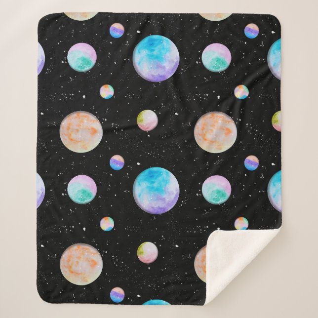 Galaxy Ink Line Blanket (Front)