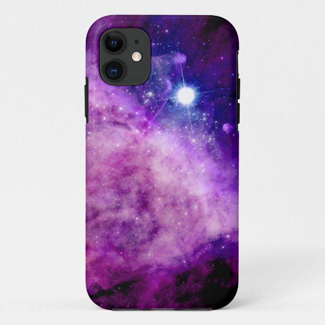 Galaxy iPhone 5/5S Case Stars Nebula Purple Pink (Back)
