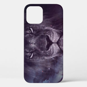 Galaxy Lion Face Art Wallpaper iPhone 12 Case