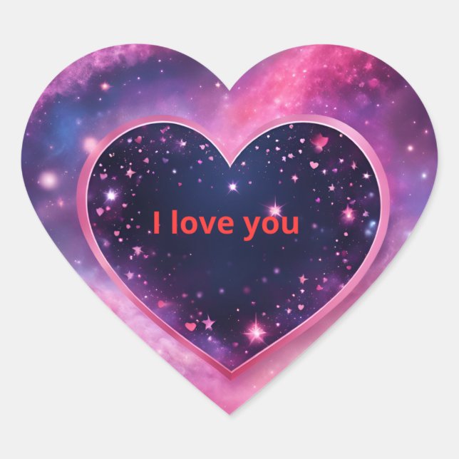 Galaxy Love Sticker  (Front)