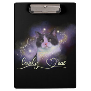 Galaxy Lovely Cat Clipboard