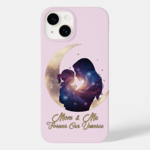 Galaxy Mama & Child Silhouette Moon Art Case-Mate iPhone 14 Case