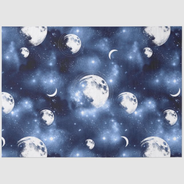 Galaxy Moon Series Design 7 Tissue Paper (Front)