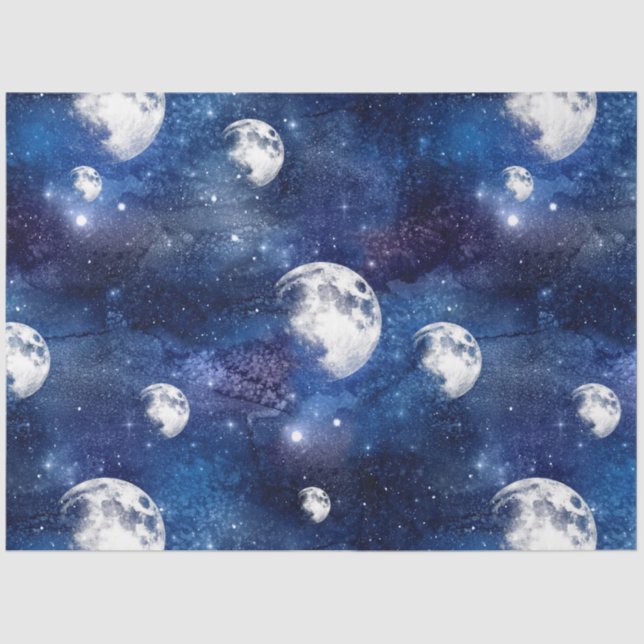 Galaxy Moon Series Design 8 Tissue Paper (Front)