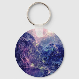 Galaxy Mountains Key Ring