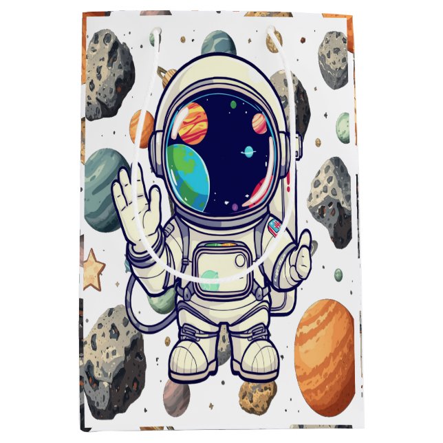 Galaxy Nebula Gift Bag – Cosmic Space Themed Prese (Front)