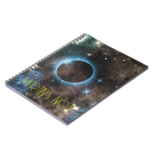 Galaxy Nebula Planet Hubble Telescope Photography Notebook (Left Side)