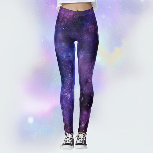 Galaxy Nebula Space-Themed Leggings
