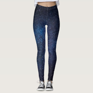 Galaxy Nebula Yoga Pants Space Blue