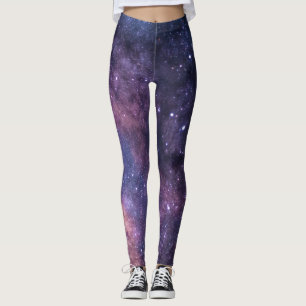 Galaxy Nebula Yoga Pants Space Purple