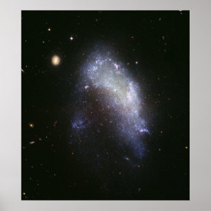 Galaxy NGC 1427A Plunges Towards the Fornax Galaxy Poster