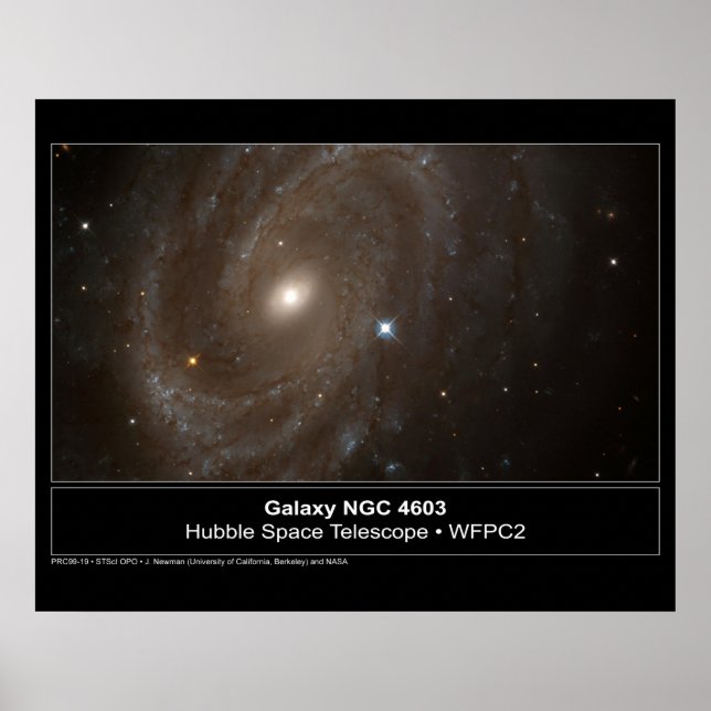 Galaxy NGC 4603 Hubble Telescope Photo Poster (Front)