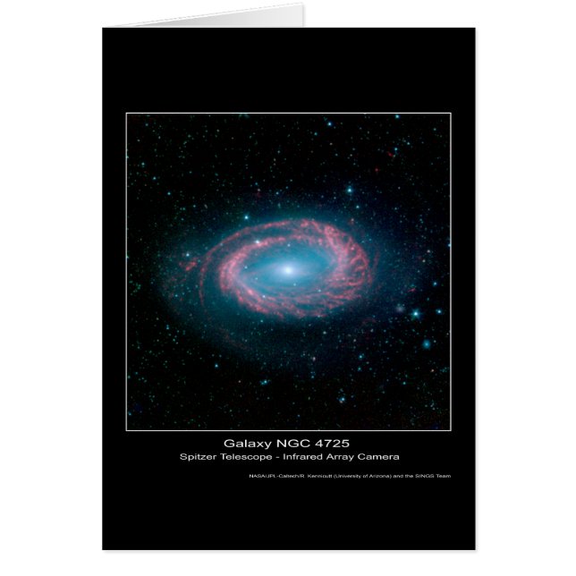 Galaxy NGC 4725 – Spitzer Space Telescope – Infrar (Front)