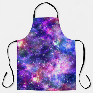 Galaxy Night Print Cosmic Design Apron