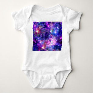 Galaxy Night Print Cosmic Design Baby Bodysuit