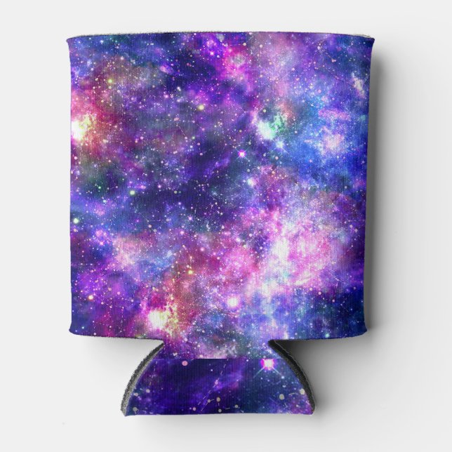 Galaxy Night Print Cosmic Design Can Cooler (Front)