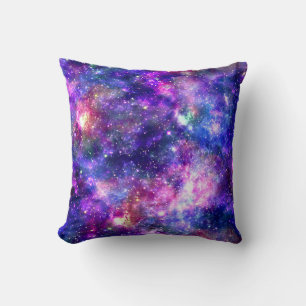 Galaxy Night Print Cosmic Design Cushion