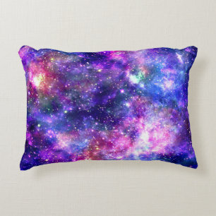 Galaxy Night Print Cosmic Design Decorative Cushion