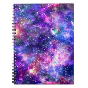 Galaxy Night Print Cosmic Design Notebook
