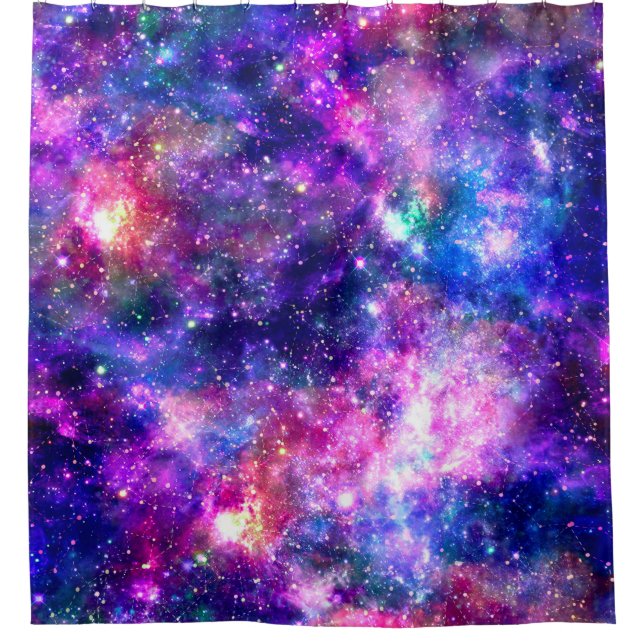 Galaxy Night Shower Curtain (Front)
