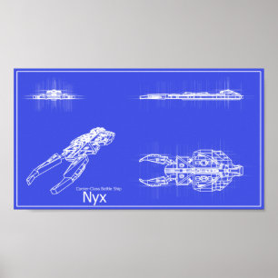 Galaxy Nyx Blueprints Poster