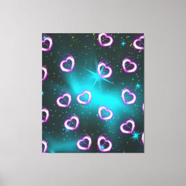 Galaxy of heart canvas print (Front)