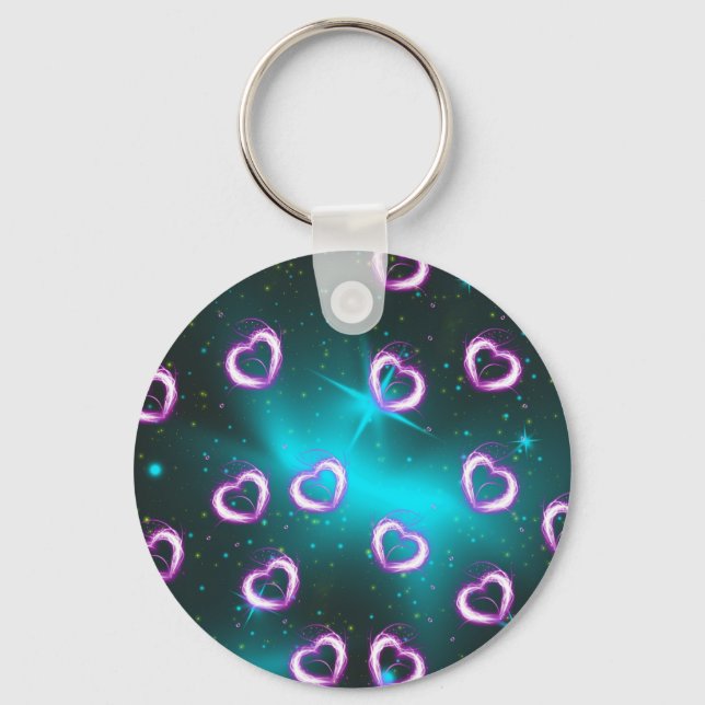 Galaxy of heart key ring (Front)