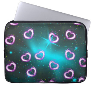 Galaxy of heart laptop sleeve