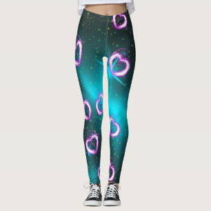 Galaxy of heart leggings