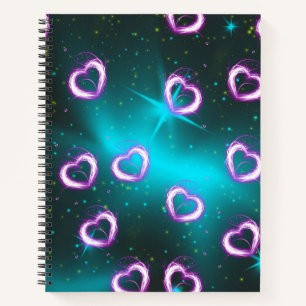 Galaxy of heart notebook
