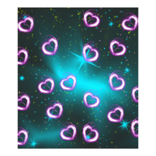 Galaxy of heart photo print
